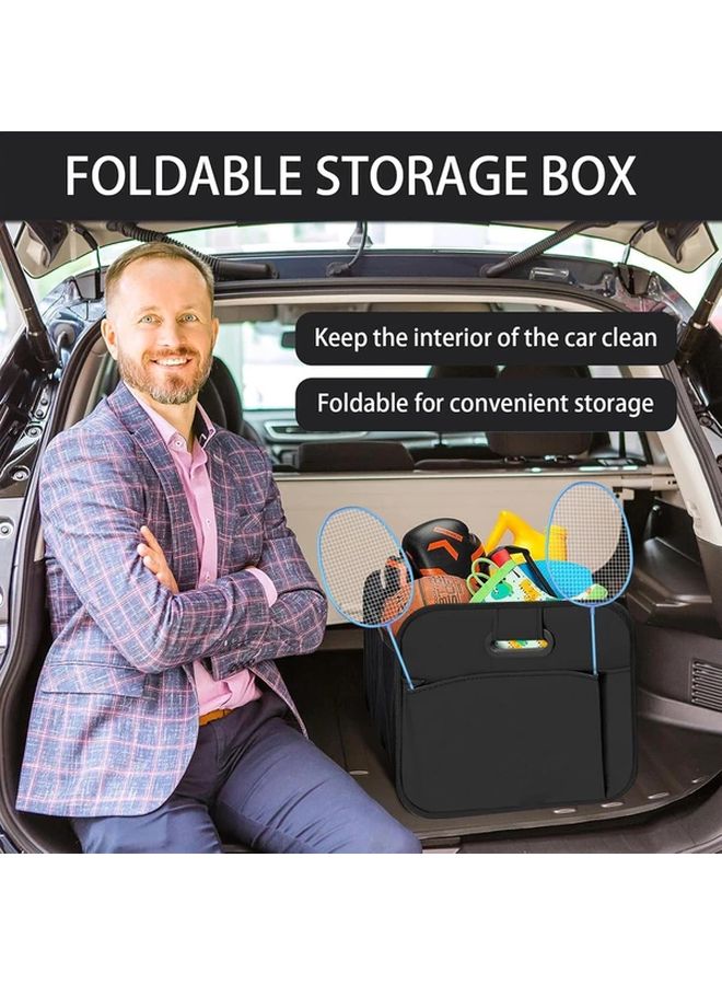 Black Large Capacity Multifunctional Storage Box For Tools Sports Gear Travel - Image 1